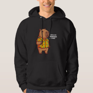 Funny Capybara Hawaiian Aloha Tropical Summer Vaca Hoodie