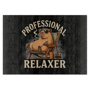 Funny Capybara Professional Relaxer Cutting Board