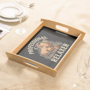 Funny Capybara Professional Relaxercc Serving Tray