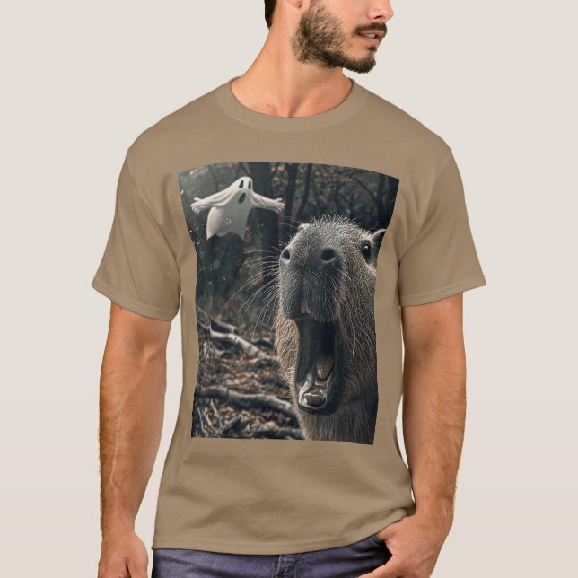 Funny Capybara retro T-Shirt (Front)