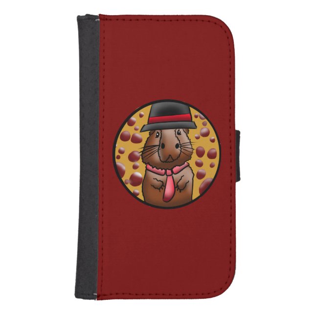 Funny Capybara Samsung Galaxy Wallet Case (Front)