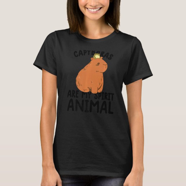 funny capybara shirt animal lover rodent cute quot (Front)