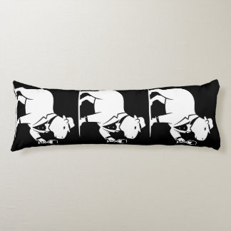 Funny Capybara Wineglass Minimalist Modern Body Pillow