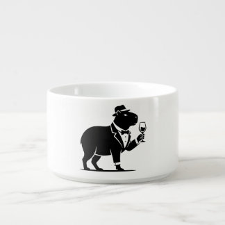 Funny Capybara Wineglass Minimalist Modern Bowl
