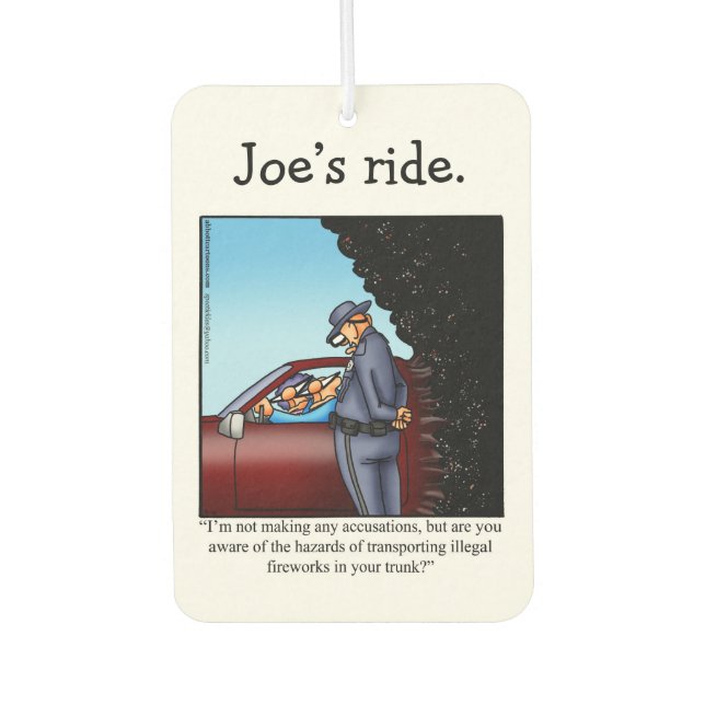 Funny Car Air Freshener For Him (Front)