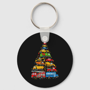 Funny Car Christmas Tree Xmas Light Boys Kids Todd Keychain