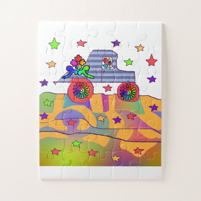 FUNNY CAR EASY KIDS PUZZLE (Vertical)