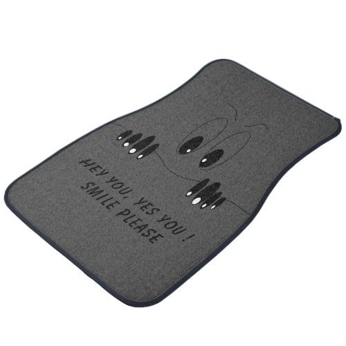 Funny Car Floor Mat Curiosity Eyes _ Customizable