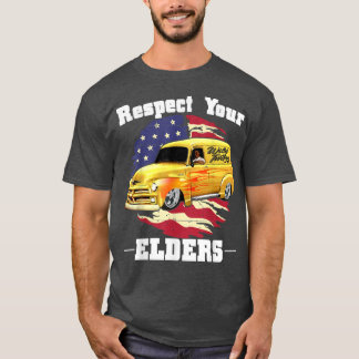Funny Car Guy - Respect Your Elders Classic Panel  T-Shirt