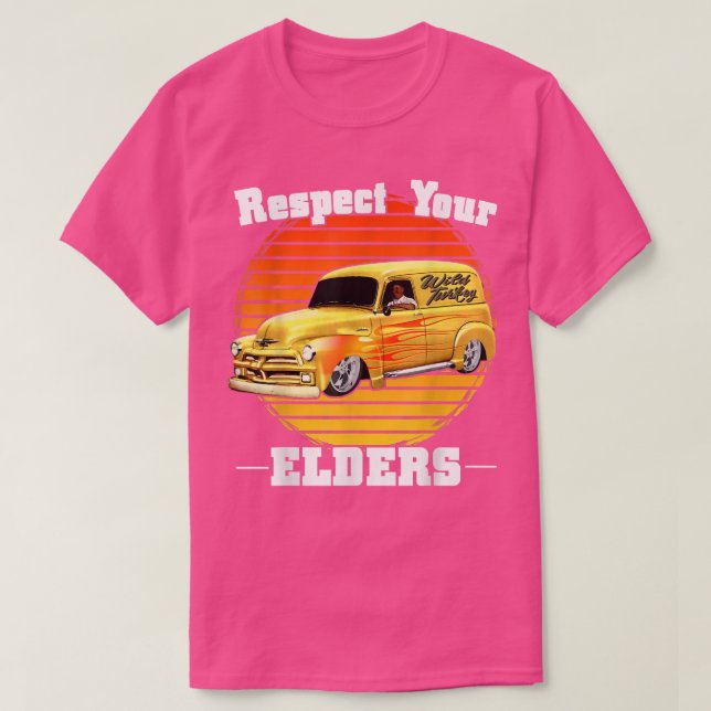 Funny Car Guy - Respect Your Elders Classic Panel  T-Shirt (Design Front)