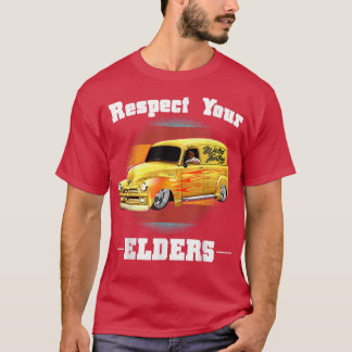 Funny Car Guy - Respect Your Elders Classic Panel  T-Shirt