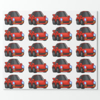 Funny car little cars cars for kids wrapping paper Zazzle