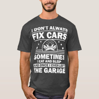 Funny Car Mechanic Design For Men Automobile Mecha T-Shirt