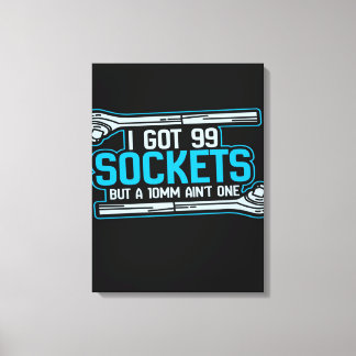 Funny Car Mechanic Design | Mechanic Canvas Print