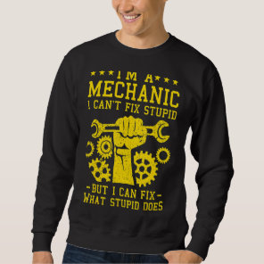 Funny Car Mechanic Men Women Kids Best Auto Mechan Sweatshirt