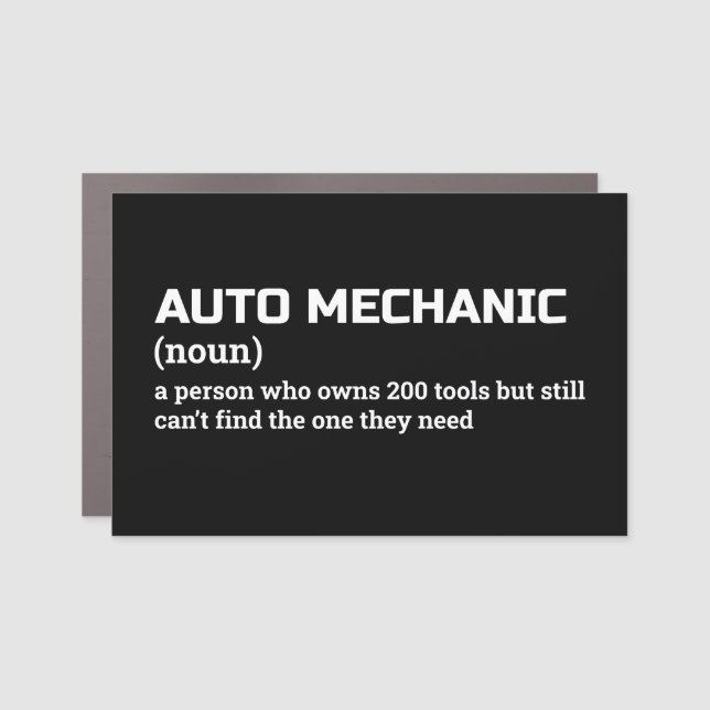 Funny Car Repair Technician Definition Magnet (Front)