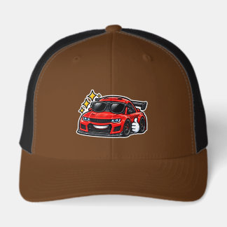 Funny Car Retro Trucker Cap | Redcoolcar