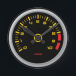 Funny Car RPM Gage Wall Clock<br><div class="desc">Funny RPM Car Gage wall clock.  Great for those car enthusiast.</div>