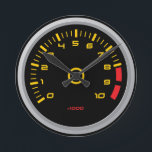 Funny Car RPM Gage Wall Clock<br><div class="desc">Funny RPM Car Gage wall clock.  Great for those car enthusiast.</div>