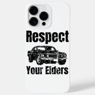 Funny Car - Vintage Respect Your Elders Classic Mu Case-Mate iPhone 14 Pro Max Case