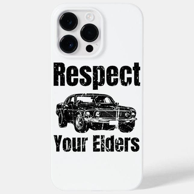 Funny Car - Vintage Respect Your Elders Classic Mu Case-Mate iPhone Case (Back)