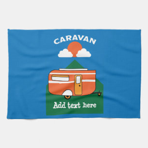 Funny Caravan Accessories Camping Caravaner Kitchen Towel