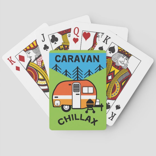 Funny Caravan Gifts | Best Caravanning | Caravans  Poker Cards (Back)