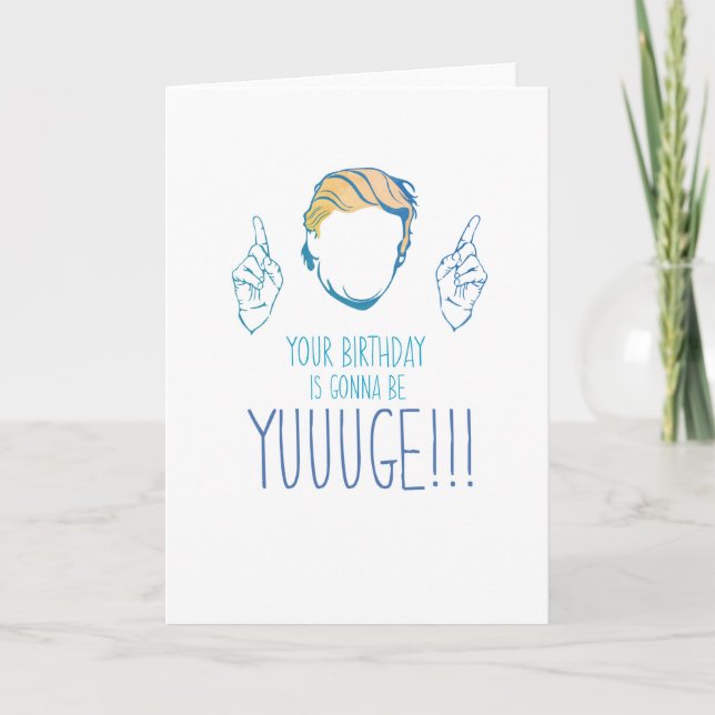 Funny Card: Donald Trump Birthday Card (Front)