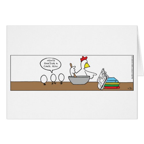 Funny Card _ Mother Chicken Cooking