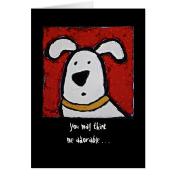 Funny Card With Dog And Angels by ronaldyork at Zazzle