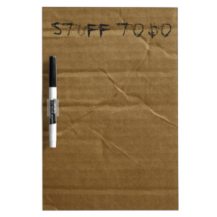 Funny Cardboard Dry-Erase Board