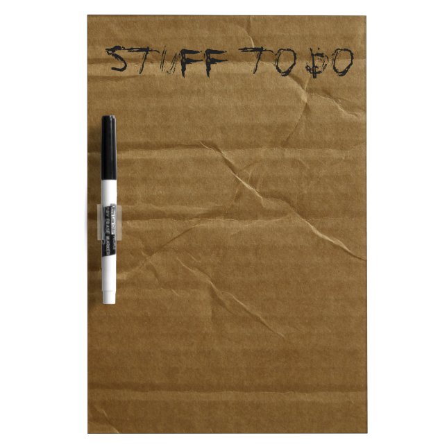 Funny Cardboard Dry-Erase Board (Front)