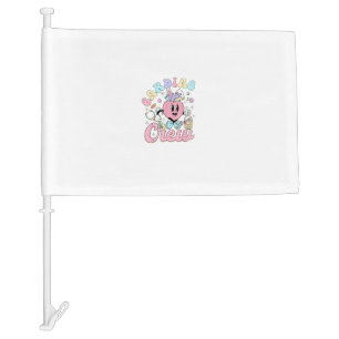 Funny Cardiac Crew Easter Day CVICU Nurse Cardiolo Car Flag