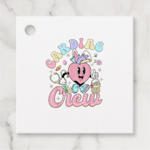 Funny Cardiac Crew Easter Day CVICU Nurse Cardiolo Favor Tags