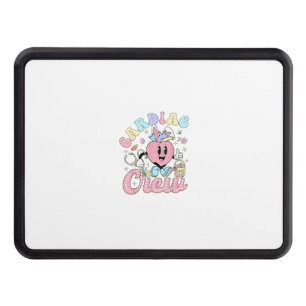 Funny Cardiac Crew Easter Day CVICU Nurse Cardiolo Hitch Cover