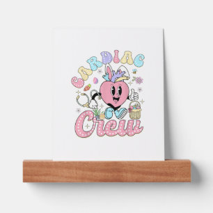 Funny Cardiac Crew Easter Day CVICU Nurse Cardiolo Picture Ledge