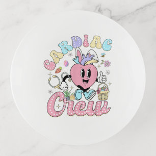 Funny Cardiac Crew Easter Day CVICU Nurse Cardiolo Trinket Tray
