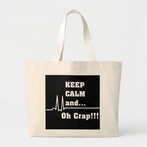 Funny Cardiac Nurse Tote Bag Oh Crap