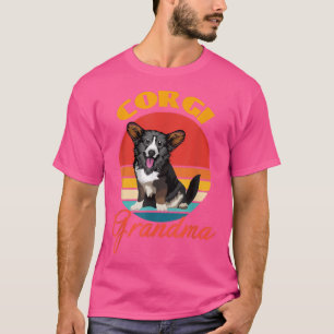 Funny Cardigan Welsh Corgi Grandma Dog Lover Mothe T-Shirt