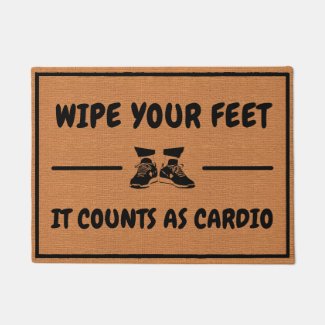 Funny Cardio Fitness Gym Humor Minimalist Rustic