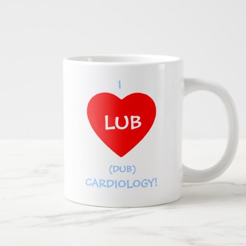 Funny Cardiologists Lub Dub Beating Heart Sounds Giant Coffee Mug