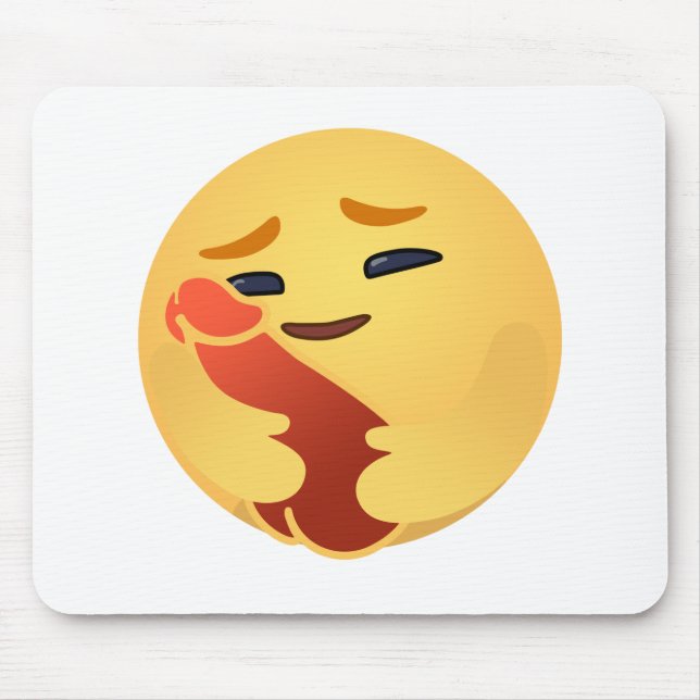 Funny Care Emojis Facebook Mouse Pad (Front)