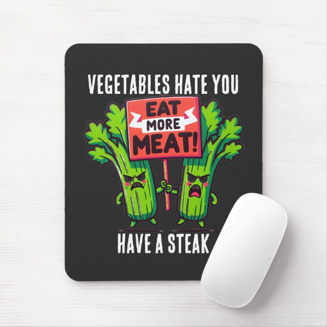 funny carnivore Mousepad (With Mouse)
