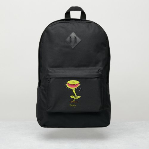 Funny carnivorous Venus fly trap plant cartoon Port Authority Backpack