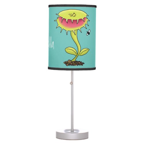 Funny carnivorous Venus fly trap plant cartoon Table Lamp