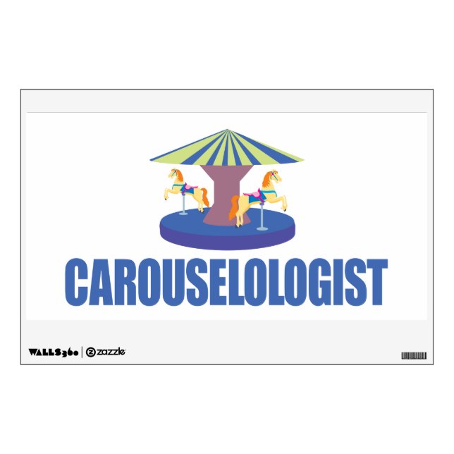 Funny Carousel Wall Sticker (Front)