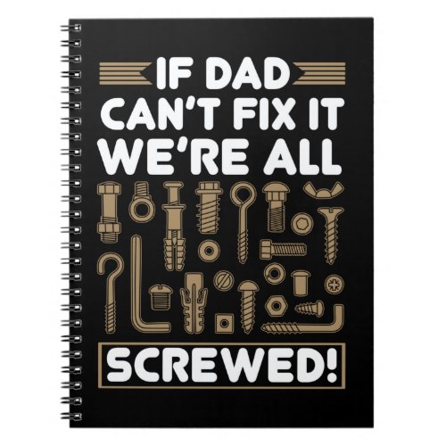 Funny Carpenter Dad Craftsman Husband Notebook