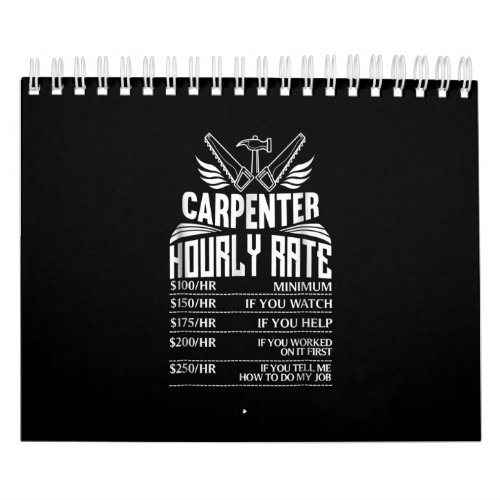 Funny Carpenter Woodworking  Great Gift  Dad Calendar