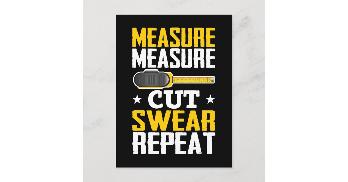 Funny Carpenter Woodworking Joke Handyman Postcard | Zazzle