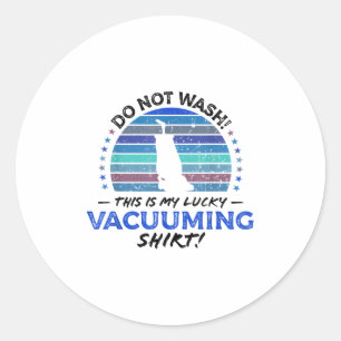 Funny Carpet Vacuum Cleaner Quote Retro Toy 80s Gr Classic Round Sticker